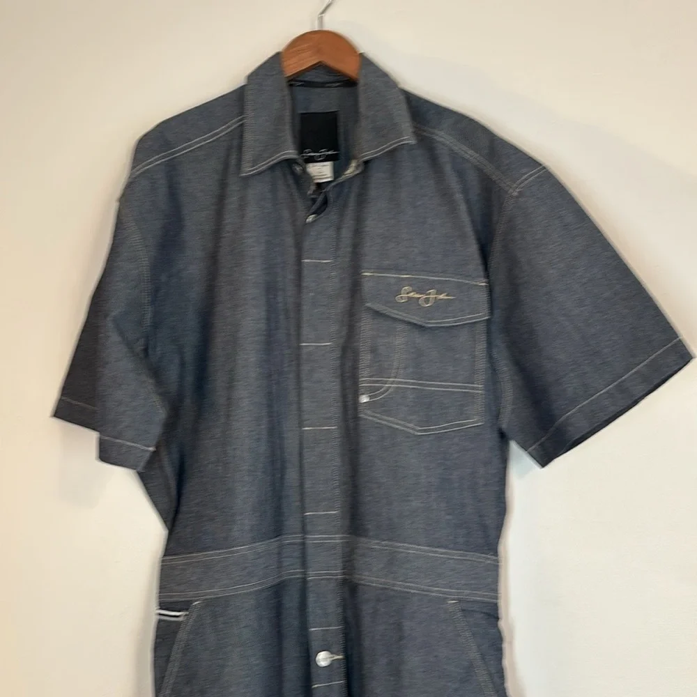 Vintage Y2K Sean John Denim Jumpsuit Coveralls - Picture 2 of 12
